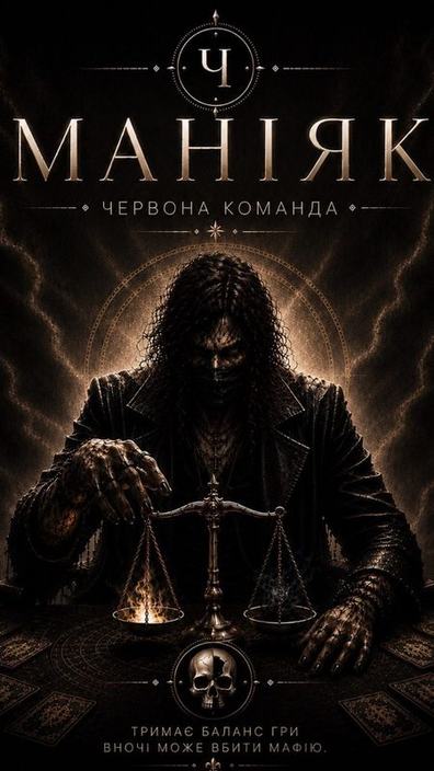 Карта ролі Маньяк